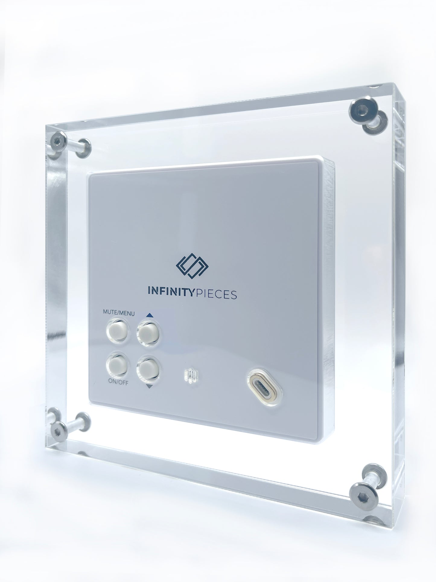 INFINITY PIECES Square Frame Digital Art Photo Video Display (Square 1:1 Ratio, HD 1080p)