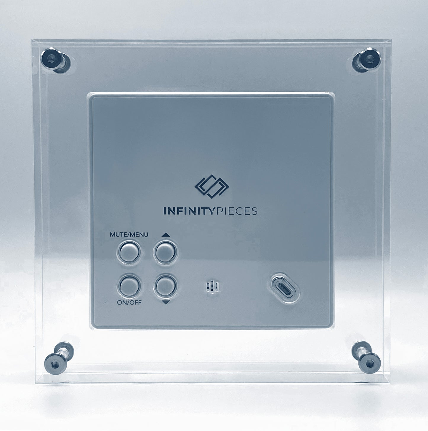 INFINITY PIECES Square Frame Digital Art Photo Video Display (Square 1:1 Ratio, HD 1080p)