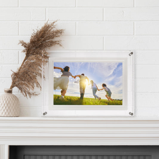 INFINITY PIECES Fandom Frame 10.1" WiFi LCD Digital Photo Frame, Acrylic, Upload photos directly from Phone Gallery